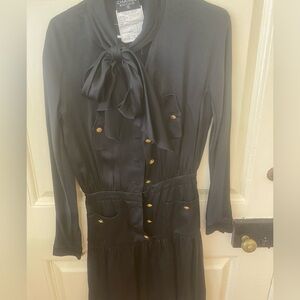 Chanel vintage Boutique Black silk Women's dress